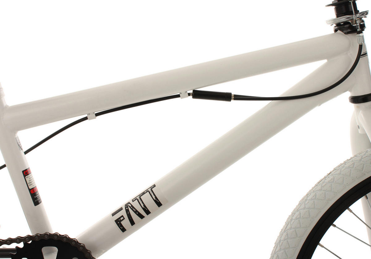 KS-Cycling BMX Fatt 602B 20 Zoll Rahmenhöhe 28 cm 1 Gänge weiß weiß ca. 20 Zoll Fatt - weiß - KS-Cycling