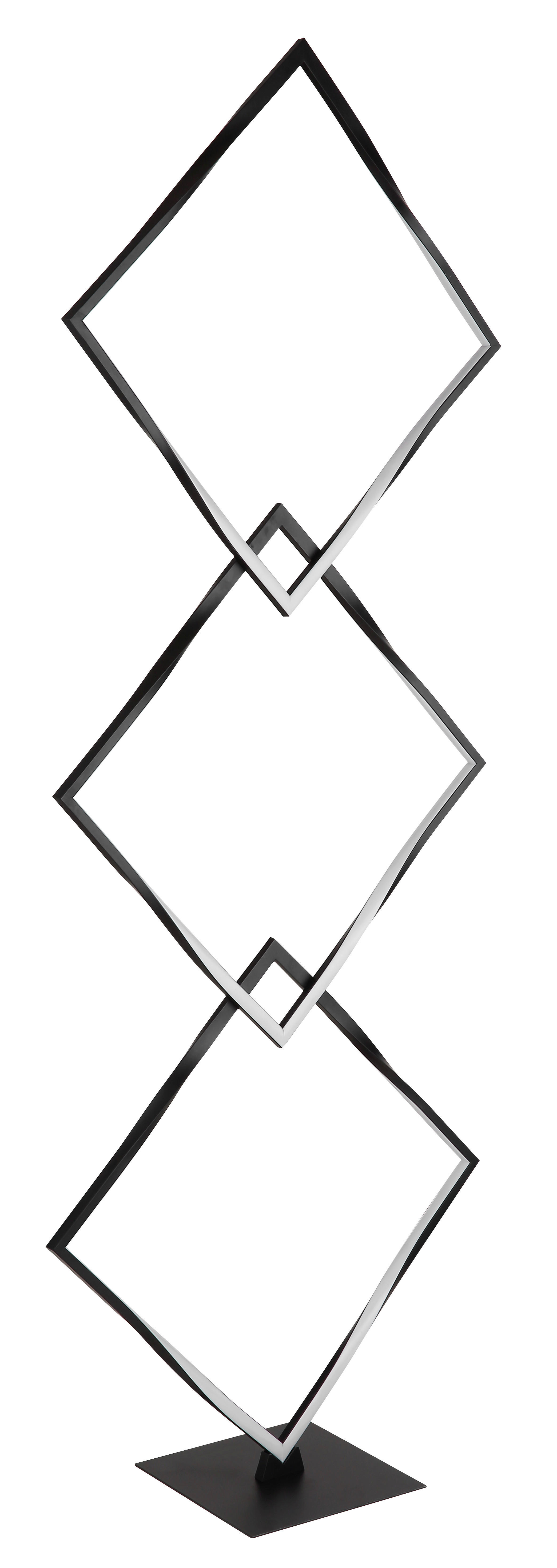 GLOBO Stehleuchte Maxxy - schwarz/Opal (49,00/20,00/130,00cm) - GLOBO