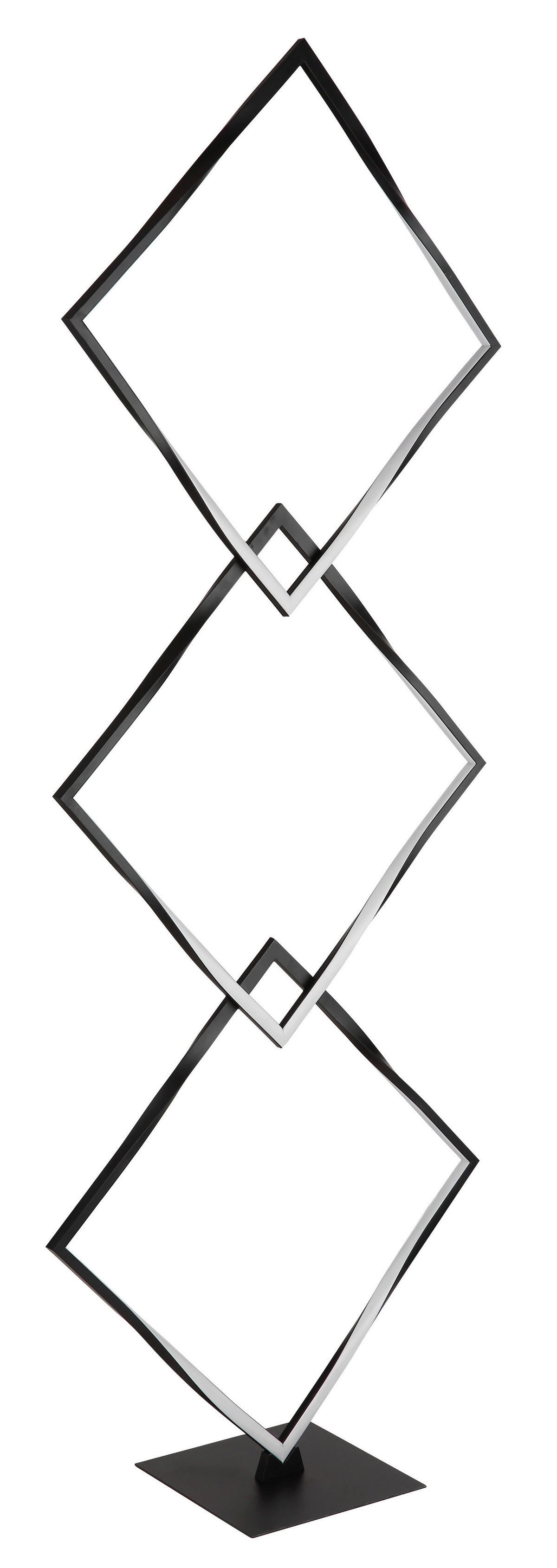 GLOBO Stehleuchte Maxxy - schwarz/Opal (49,00/20,00/130,00cm) - GLOBO