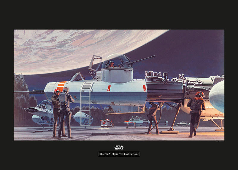 Komar Poster Star Wars Classic RMQ Yavin Hangar Star Wars B/L: ca. 70x50 cm günstig online kaufen