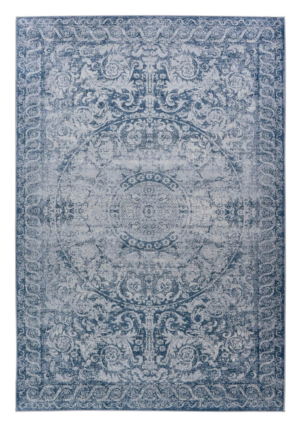 Arte Espina Flachflorteppich Prayer 225 blau B/H/L: ca. 120x0,5x180 cm Prayer 225 - blau (180,00/120,00/0,50cm) - Arte Espina