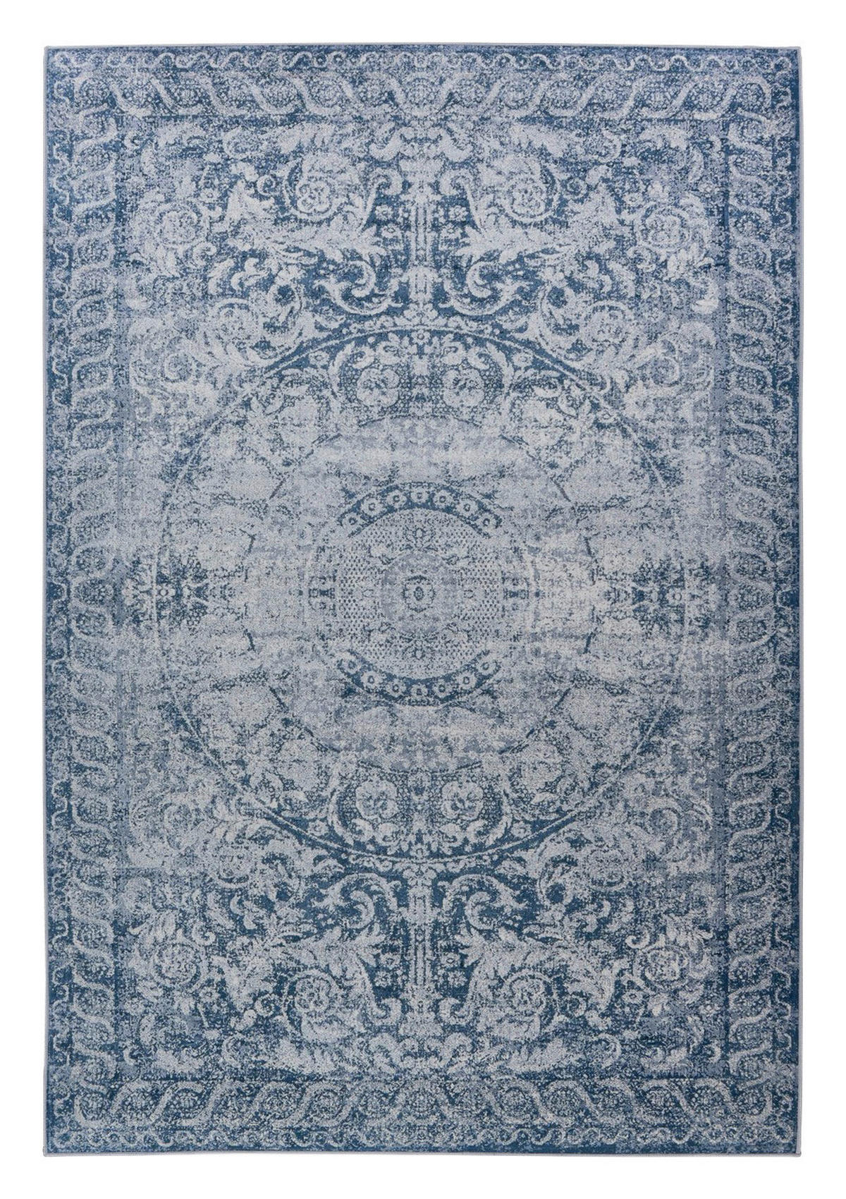 Arte Espina Flachflorteppich Prayer 225 blau B/H/L: ca. 120x0,5x180 cm Prayer 225 - blau (180,00/120,00/0,50cm) - Arte Espina