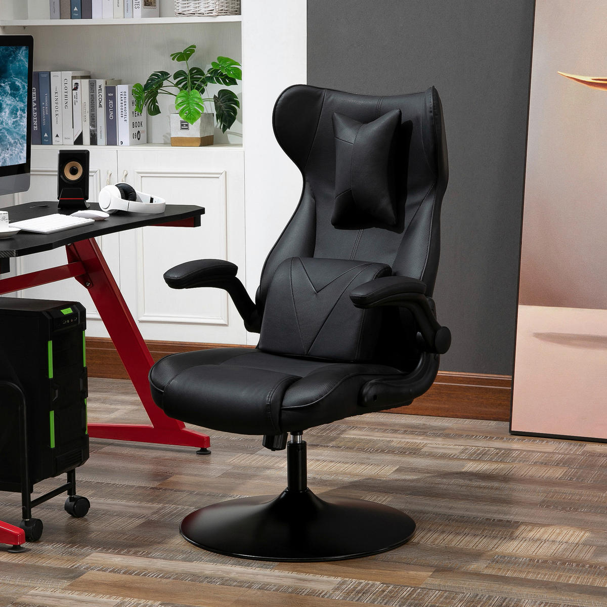 Gaming-Sessel 921-353 schwarz 921-353 - schwarz (67,00/112,00/75,00cm) - Vinsetto