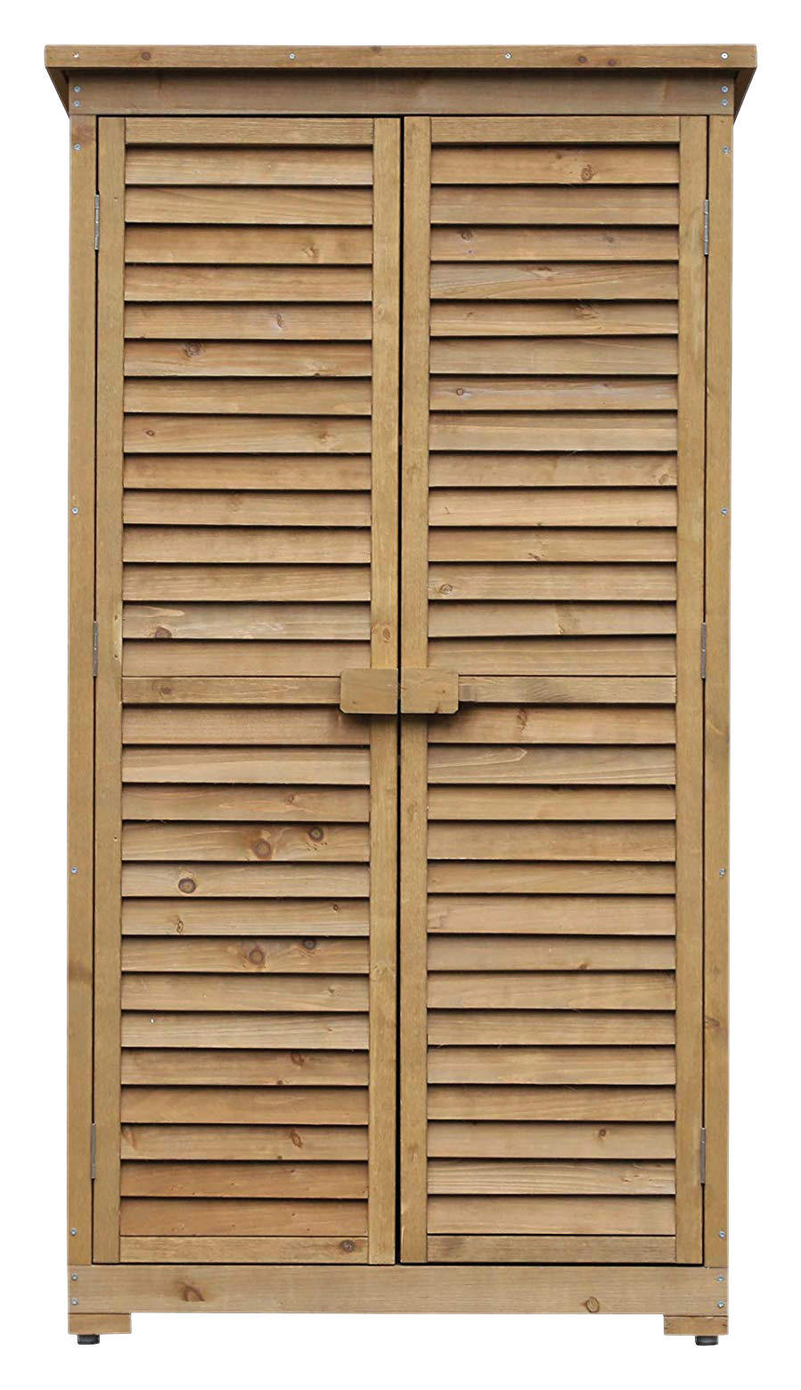 Outsunny Gartenschrank Gartenschrank - natur (87,00/46,50/160,00cm) - Outsunny