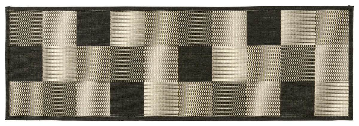 In-/Outdoor-Teppich Ambiente schwarz B/L: ca. 80x240 cm Ambiente - schwarz (80,00/240,00cm)