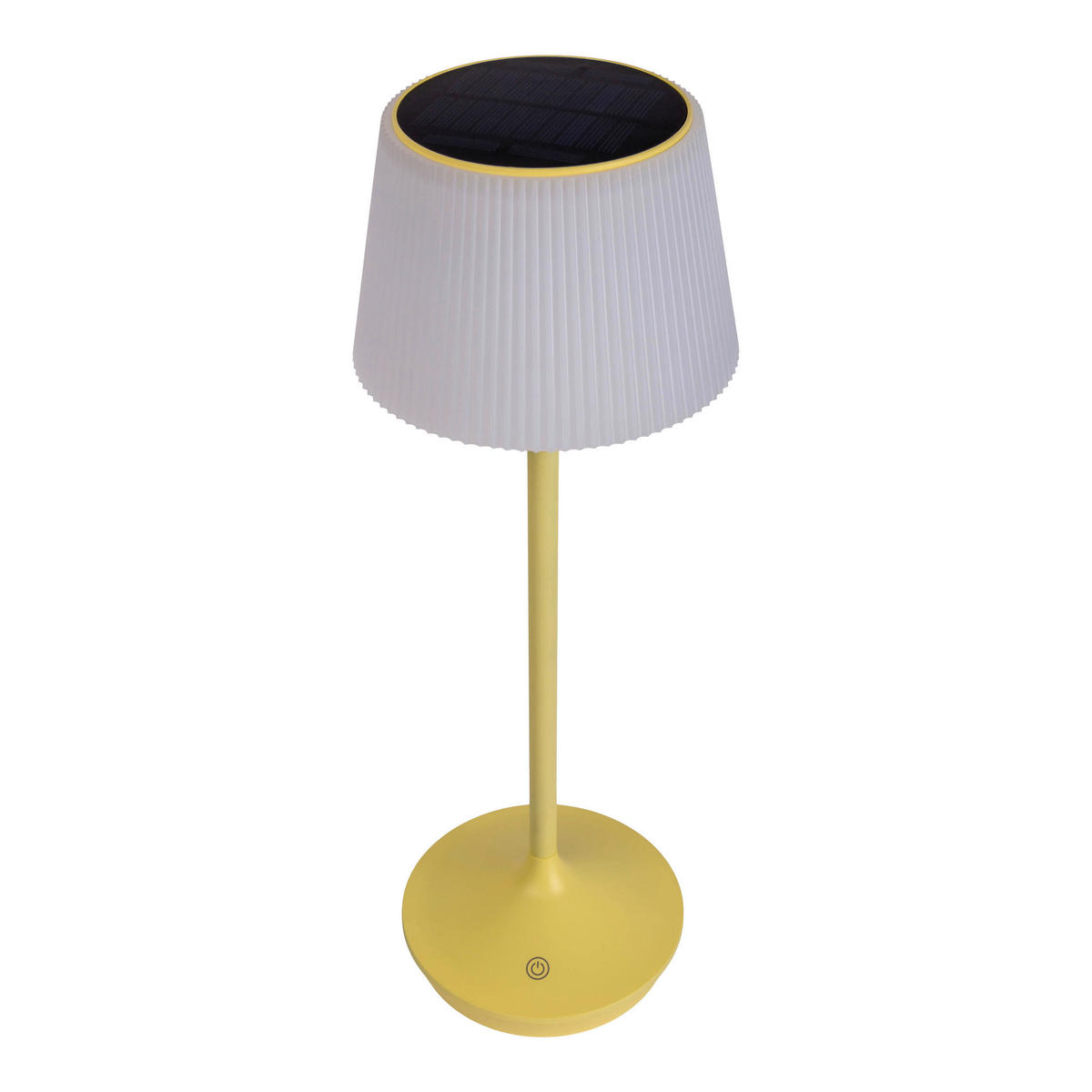 LED-Solar-Tischleuchte gelb Metall Kunststoff B/H/T/D: ca. 13x38x13x13 cm EMMI - gelb (13,00/38,00/13,00cm) - Näve Leuchten