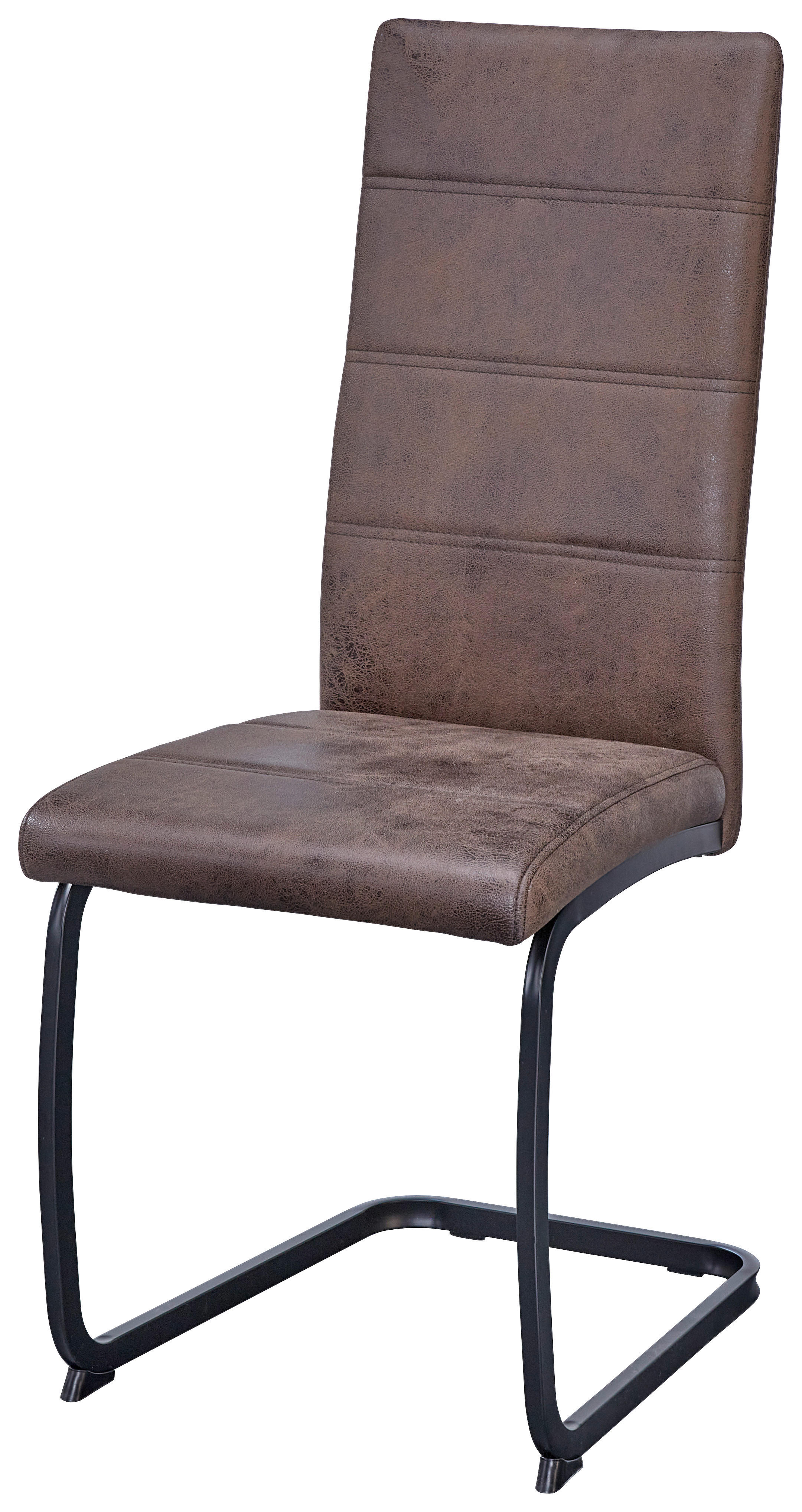 Schwingstuhl Peggy braun Vintage Microfaser B/H/T: ca. 43x103x58 cm Peggy - braun/schwarz (43,00/103,00/58,00cm)