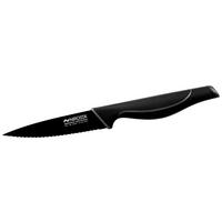 NIROSTA Kochmesser schwarz Edelstahl L: ca. 22,5 cm Küchenmesser_Wave - schwarz (22,50cm) - NIROSTA