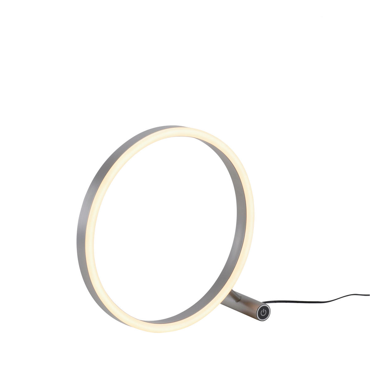 Just Light LED-Touch-Tischleuchte RITUS 15390-95 Alu weiß Metall B/H/T: ca. 30x30x10 cm 1 Brennstellen RITUS - weiß/Alu (30,00/30,00/10,00cm) - Just Light