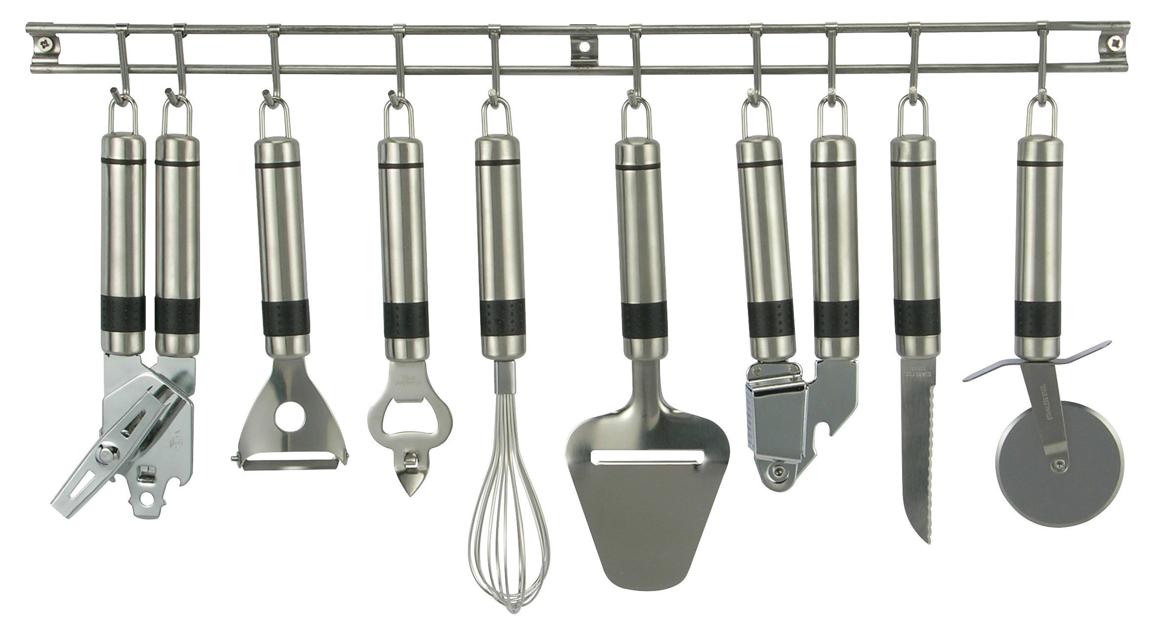 HI Küchenhelferset silber Edelstahl Küchenhelferset_9tlg. - silber - HI