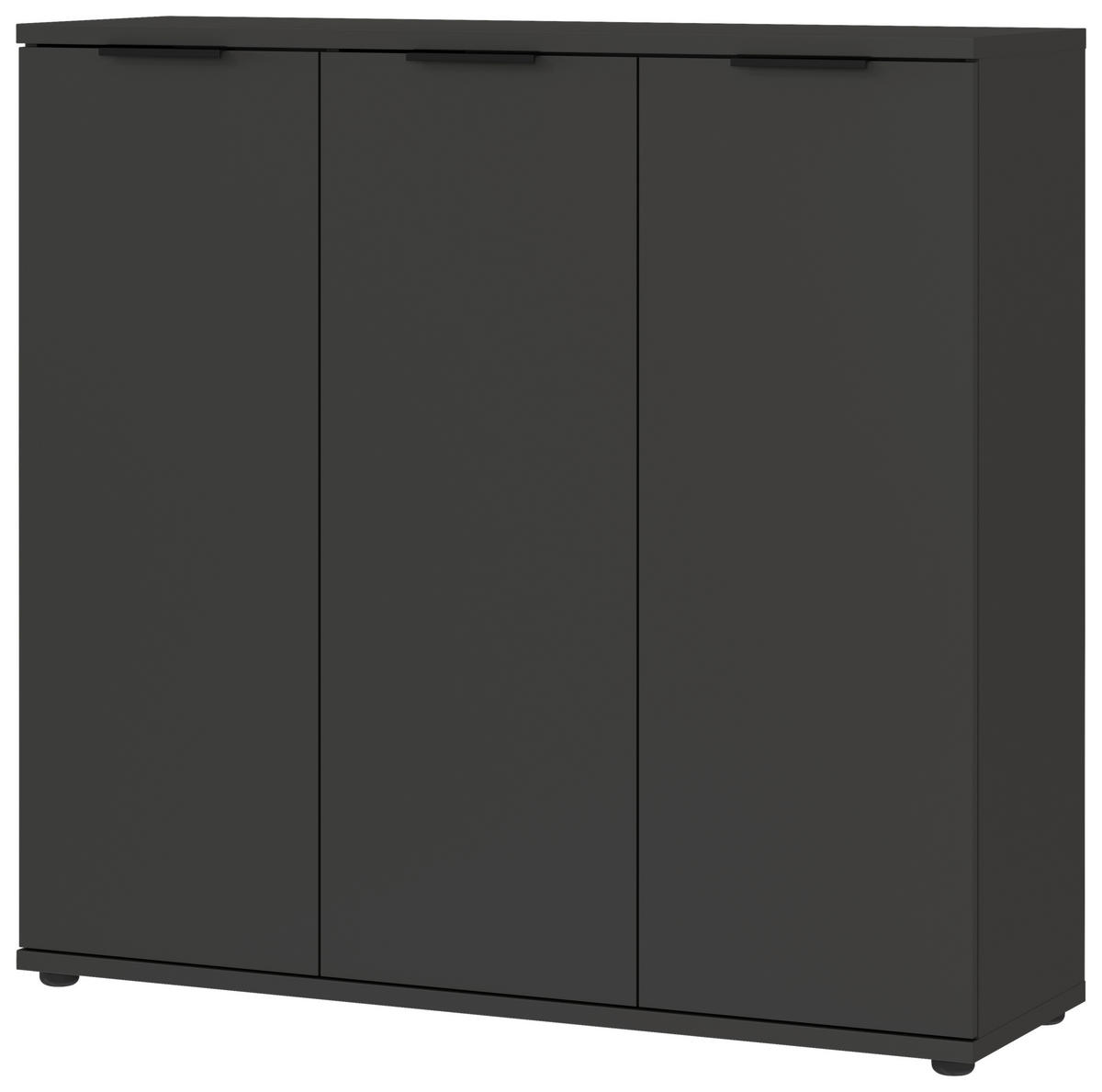 Schuhschrank 0360-547 Graphit Optik B/H/T: ca. 113x108x37 cm 0360-547 - Graphit (113,00/108,00/37,00cm) - Germania