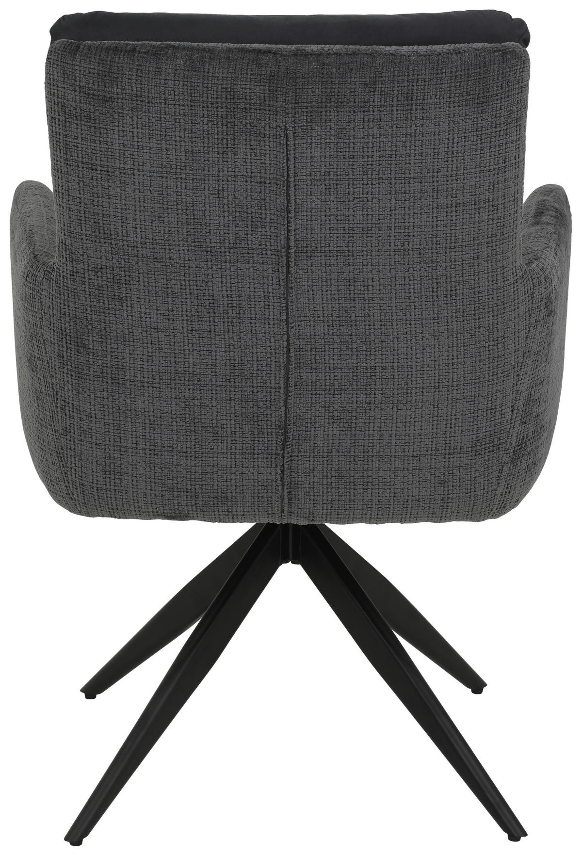 Armlehnstuhl Leandra, 2er-Set anthrazit Microfaser Webstoff B/H/T: ca. 63x92x69 cm Leandra, 2er-Set - anthrazit (63,00/92,00/69,00cm) - Hela