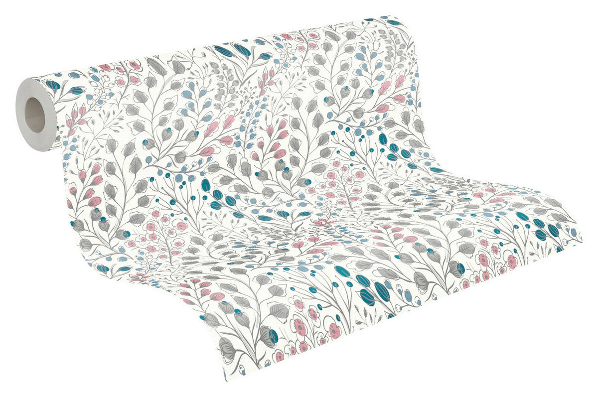 A.S.Creation Vliestapete Attractive 2 Floral weiß B/L: ca. 53x1005 cm Attractive 2 - weiß (53,00/1005,00cm) - A.S.Creation
