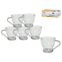 GERIMPORT Kaffeebecherset Crazy transparent Glas Crazy - transparent - GERIMPORT