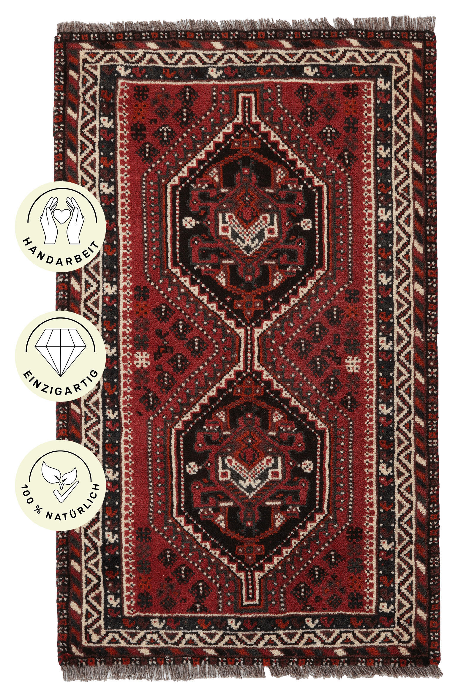 PersaTepp Teppich Shiraz rot B/L: ca. 79x132 cm günstig online kaufen