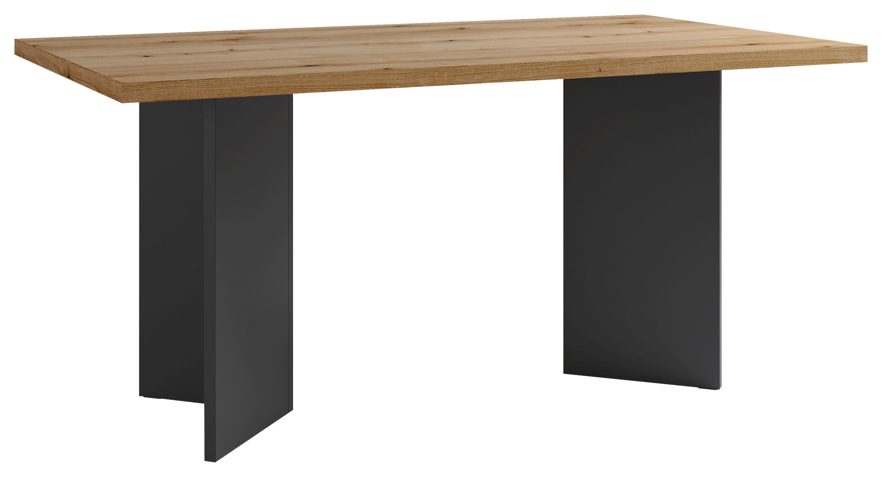 Tisch MARTEN Eiche anthrazit B/H/T: ca. 160x90x75,5 cm MARTEN - Eiche/anthrazit (160,00/90,00/75,50cm) - byLIVING