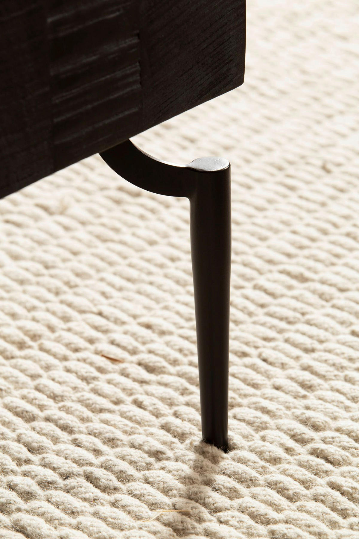 Couchtisch schwarz B/H/T: ca. 60x40x60 cm Couchtisch - schwarz (60,00/40,00/60,00cm) - Wohnling