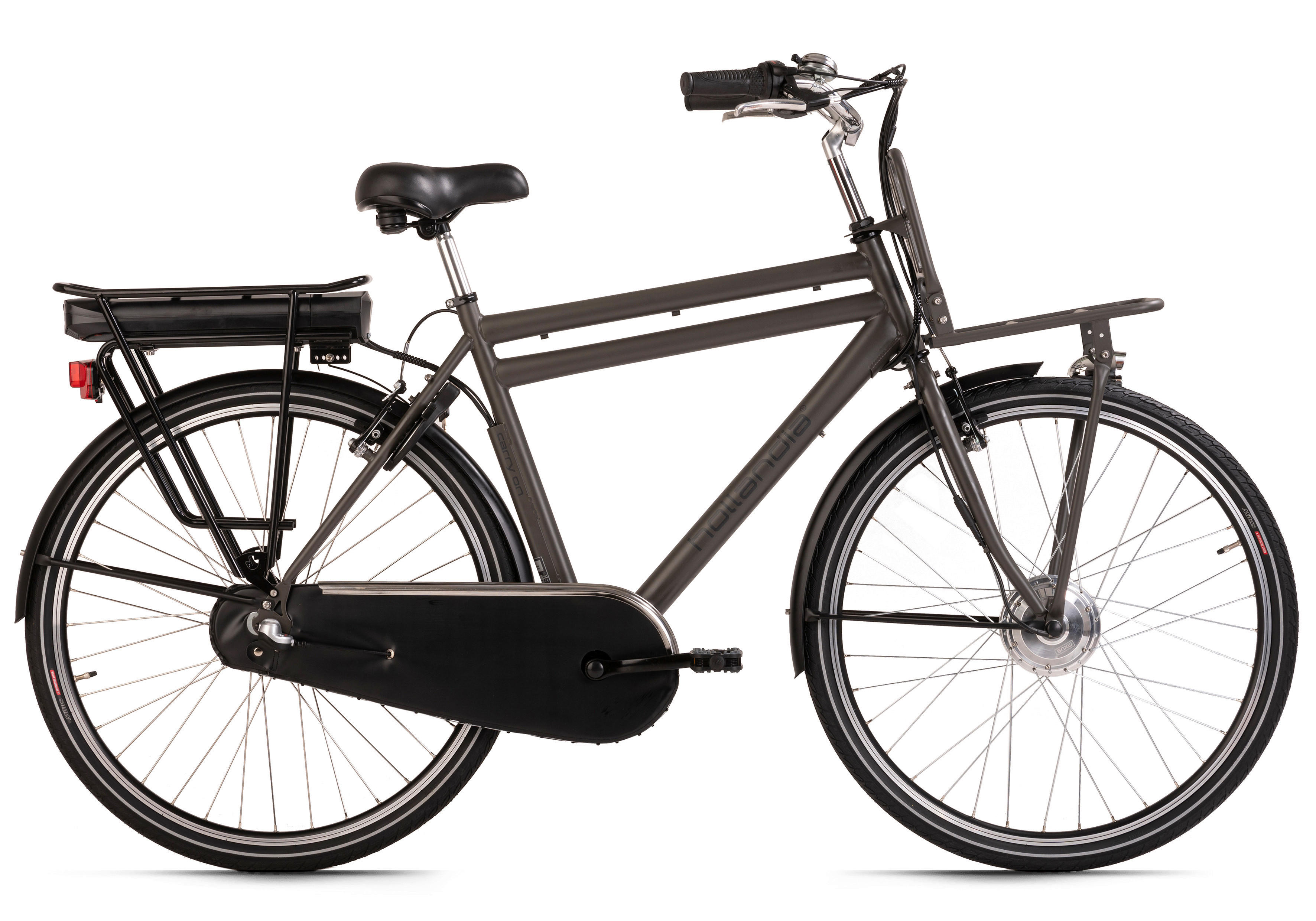 Hollandia City E-Bike Carry On Adore Carry On KS191E 28 Zoll Rahmenhöhe 56 cm 3 Gänge grau grau ca. 250 W ca. 28 Zoll