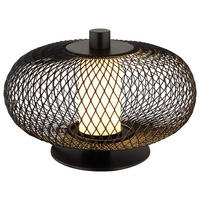 GLOBO LED-Tischleuchte ASTARI 51270108 Opal schwarz Metall Kunststoff H/D: ca. 15x22 cm 1 Brennstellen ASTARI - schwarz/Opal (22,00/15,00cm) - GLOBO