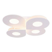 Näve Leuchten LED-Deckenleuchte weiß Metall Kunststoff B/H/T: ca. 50x8x50 cm SMILLA - weiß (50,00/8,00/50,00cm) - Näve Leuchten