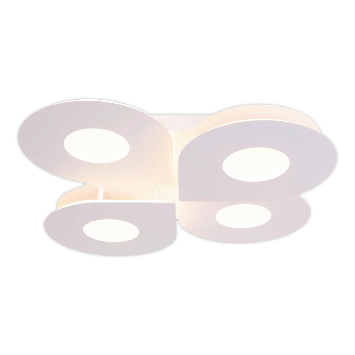 Näve Leuchten LED-Deckenleuchte weiß Metall Kunststoff B/H/T: ca. 50x8x50 cm SMILLA - weiß (50,00/8,00/50,00cm) - Näve Leuchten