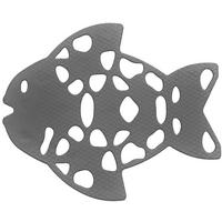 Wanneneinlage anthrazit Kunststoff Anti-Rutsch-Figur_Fisch_6erSet ant. - anthrazit (13,00/11,00cm) - Acus