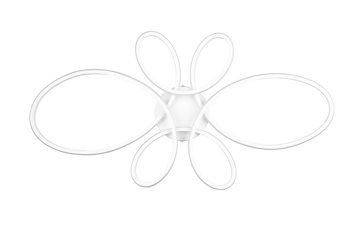 Trio LED-Deckenleuchte weiß Metall B/H/L: ca. 7,5x45,5x83 cm LED-Deckenleuchte_Fly - weiß (83,00/7,50/45,50cm) - Trio