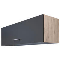 Hängeschrank Morena grau matt B/H/T: ca. 100x32x32 cm Morena - Eiche/Basalt (100,00/32,00/32,00cm) - Flex-Well