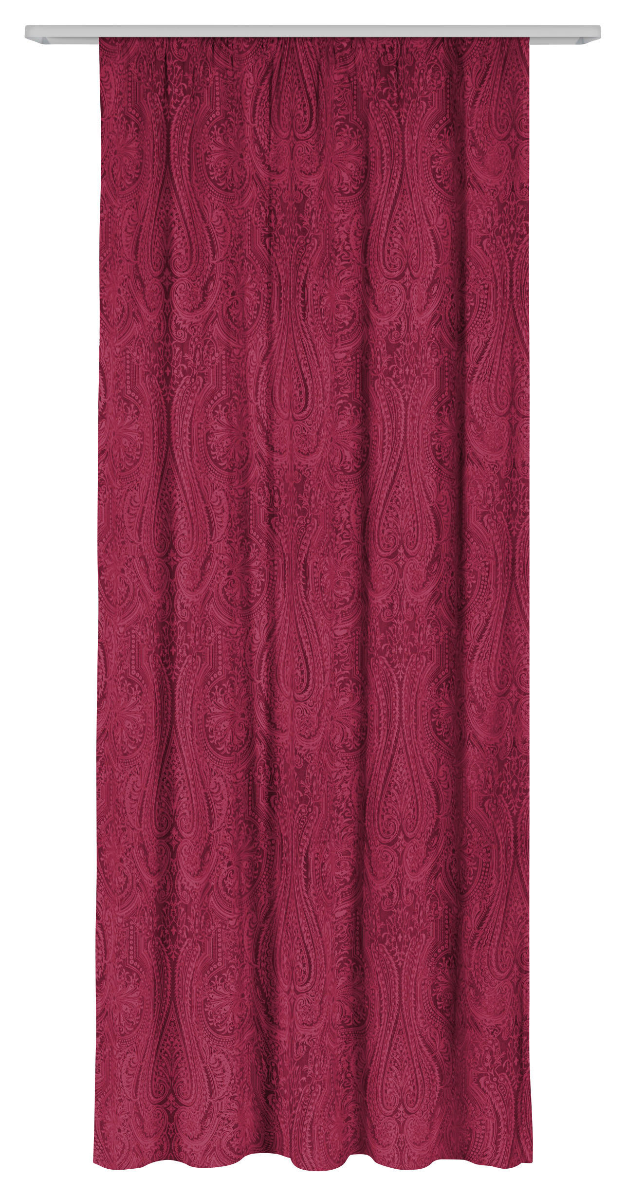 Dekovorhang Paisley weinrot B/L: ca. 140x245 cm Paisley - weinrot (140,00/245,00cm)