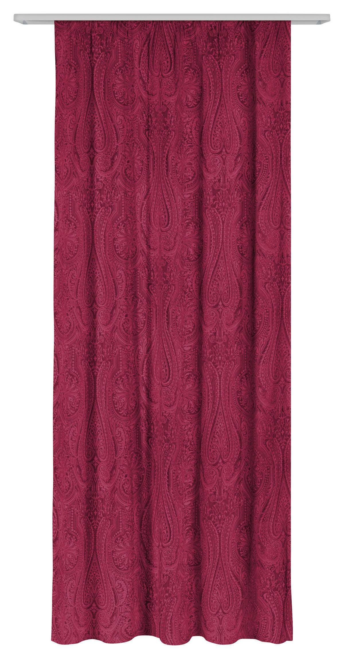 Dekovorhang Paisley weinrot B/L: ca. 140x245 cm Paisley - weinrot (140,00/245,00cm)