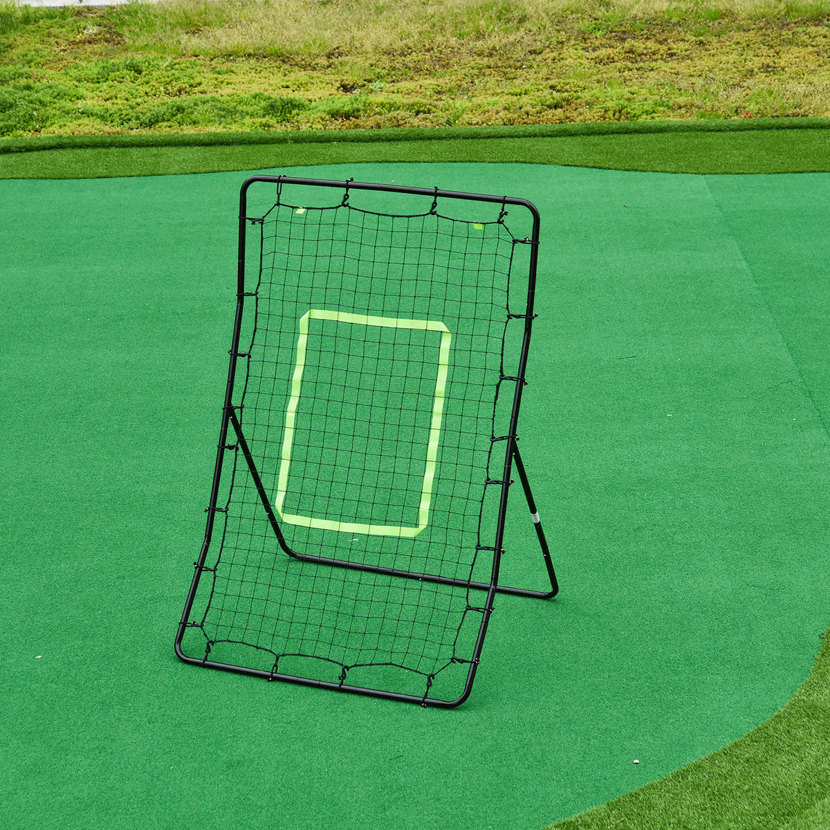 HOMCOM Netzrückprallwand Rebounder schwarz B/H/L: ca. 90x140x80 cm Netzrückprallwand_Rebounder_Tor - schwarz (80,00/90,00/140,00cm) - HOMCOM