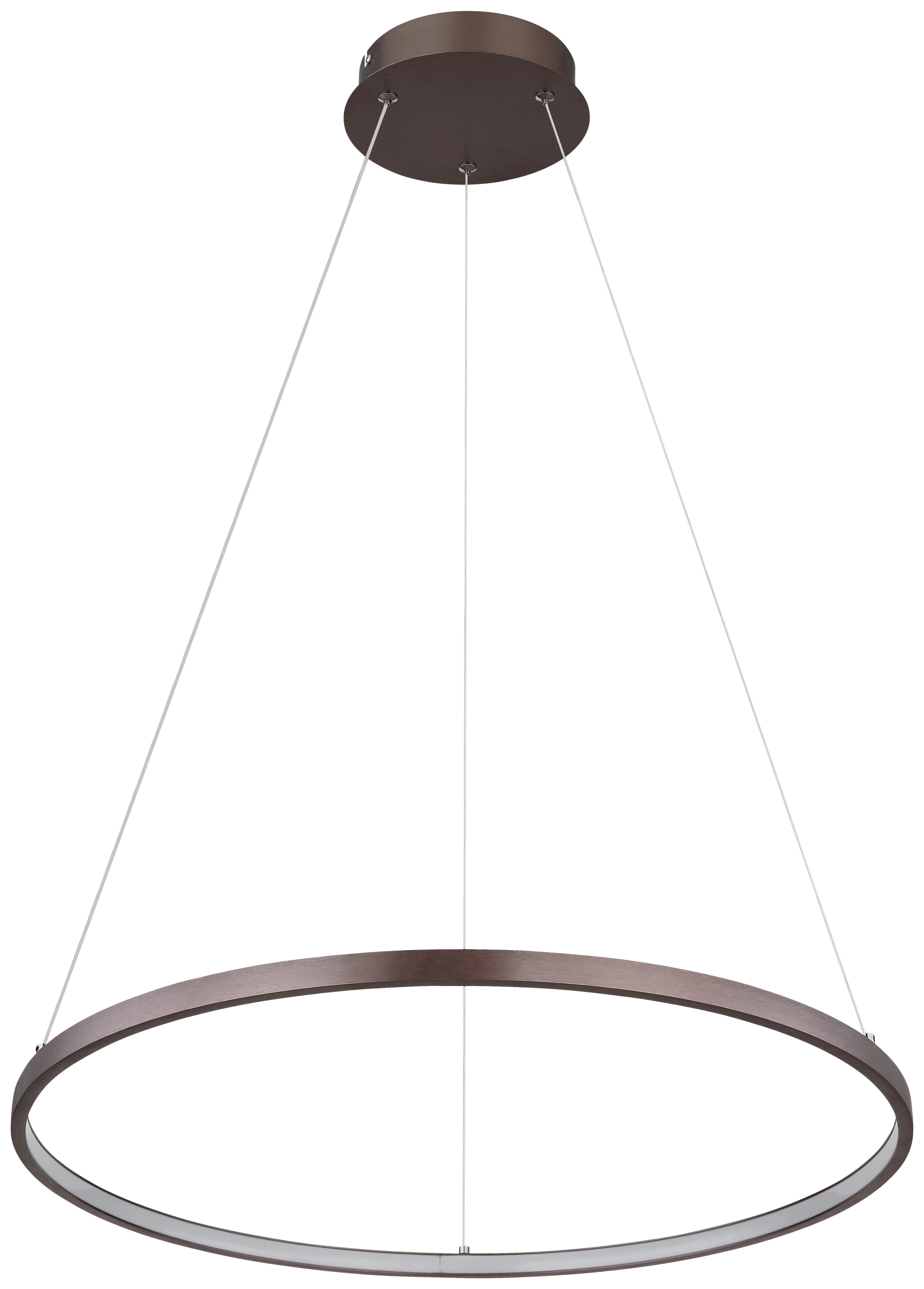 GLOBO LED-Pendelleuchte 67192-29BR kaffee Metall Kunststoff H/D: ca. 120x60,5 cm RALPH - kaffee (60,50/120,00cm) - GLOBO