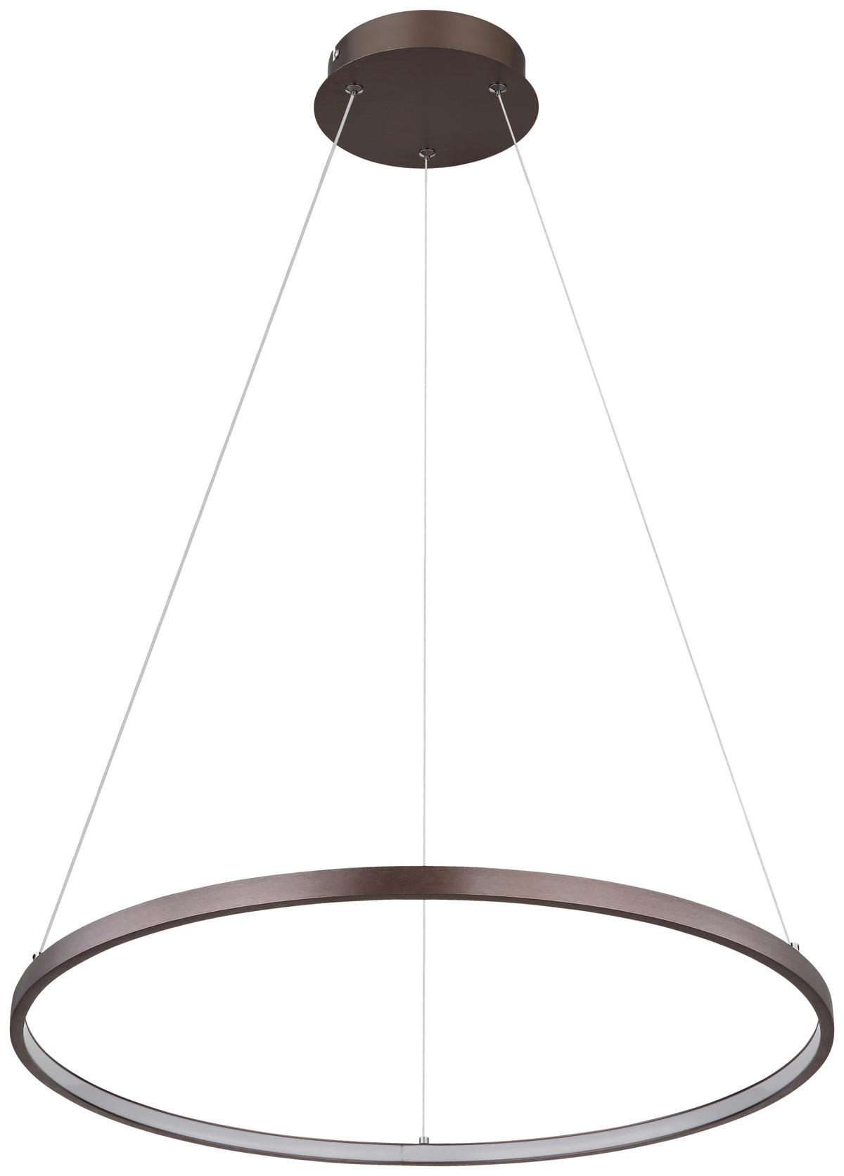 GLOBO LED-Pendelleuchte 67192-29BR kaffee Metall Kunststoff H/D: ca. 120x60,5 cm RALPH - kaffee (60,50/120,00cm) - GLOBO