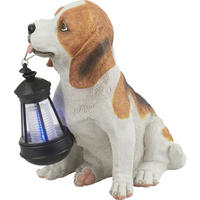 LED-Solarleuchte braun Kunststoff B/H/T: ca. 24,2x26x18 cm SOLAR - braun (24,20/26,00/18,00cm) - GLOBO