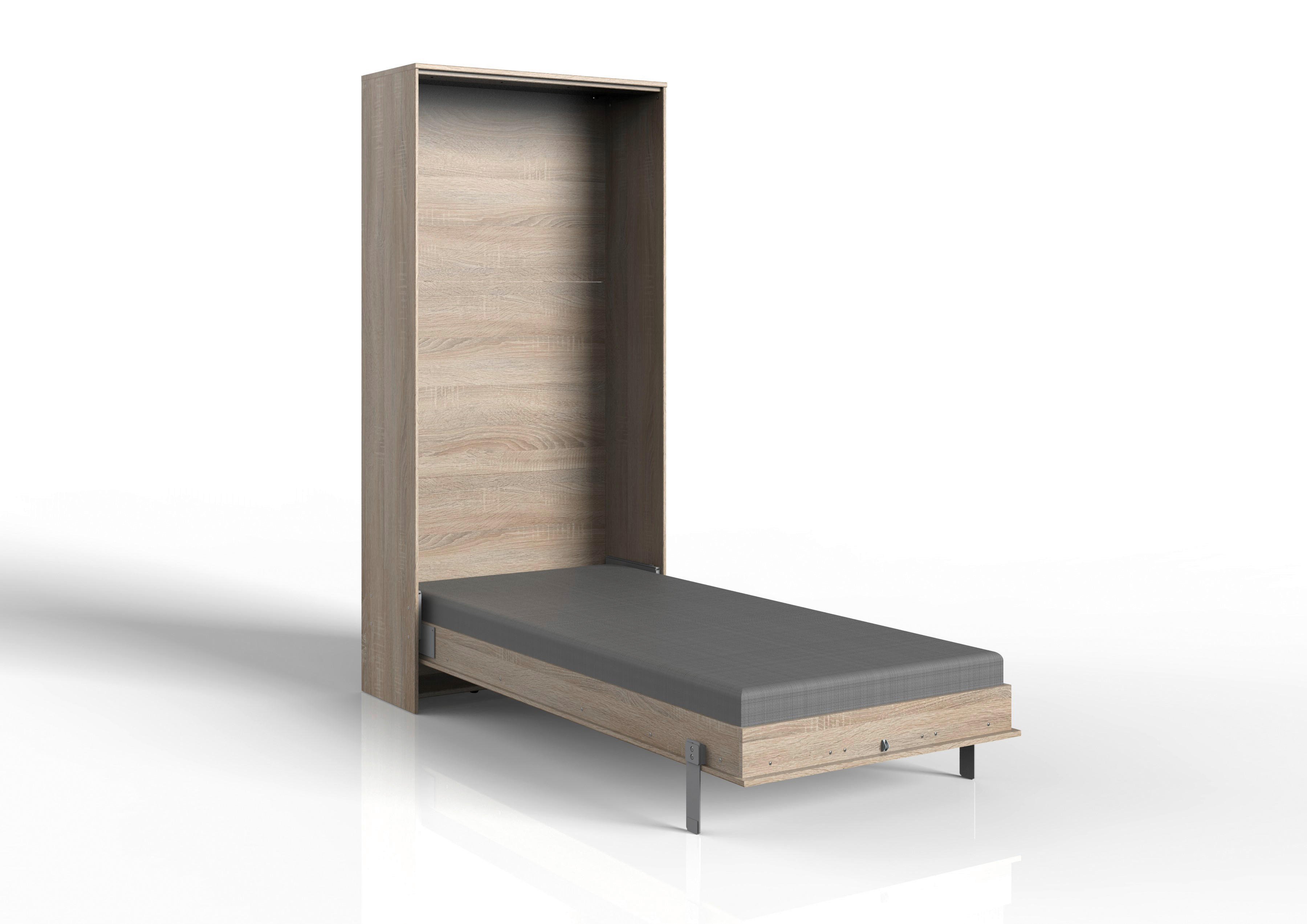 Klappbett Juist Eiche Sägerau Nachbildung Liegefläche B/L: ca. 90x200 cm Juist - Eiche (102,00/213,00/43,00cm)