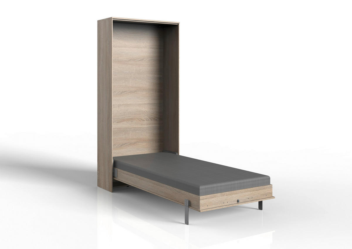 Klappbett Juist Eiche Sägerau Nachbildung Liegefläche B/L: ca. 90x200 cm Juist - Eiche (102,00/213,00/43,00cm)