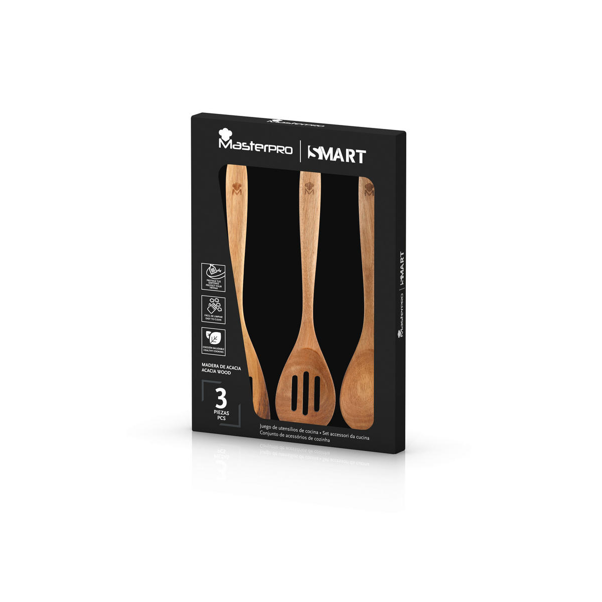 MASTERPRO Küchenwerkzeug-Set SMART braun Holz SMART - braun - MASTERPRO