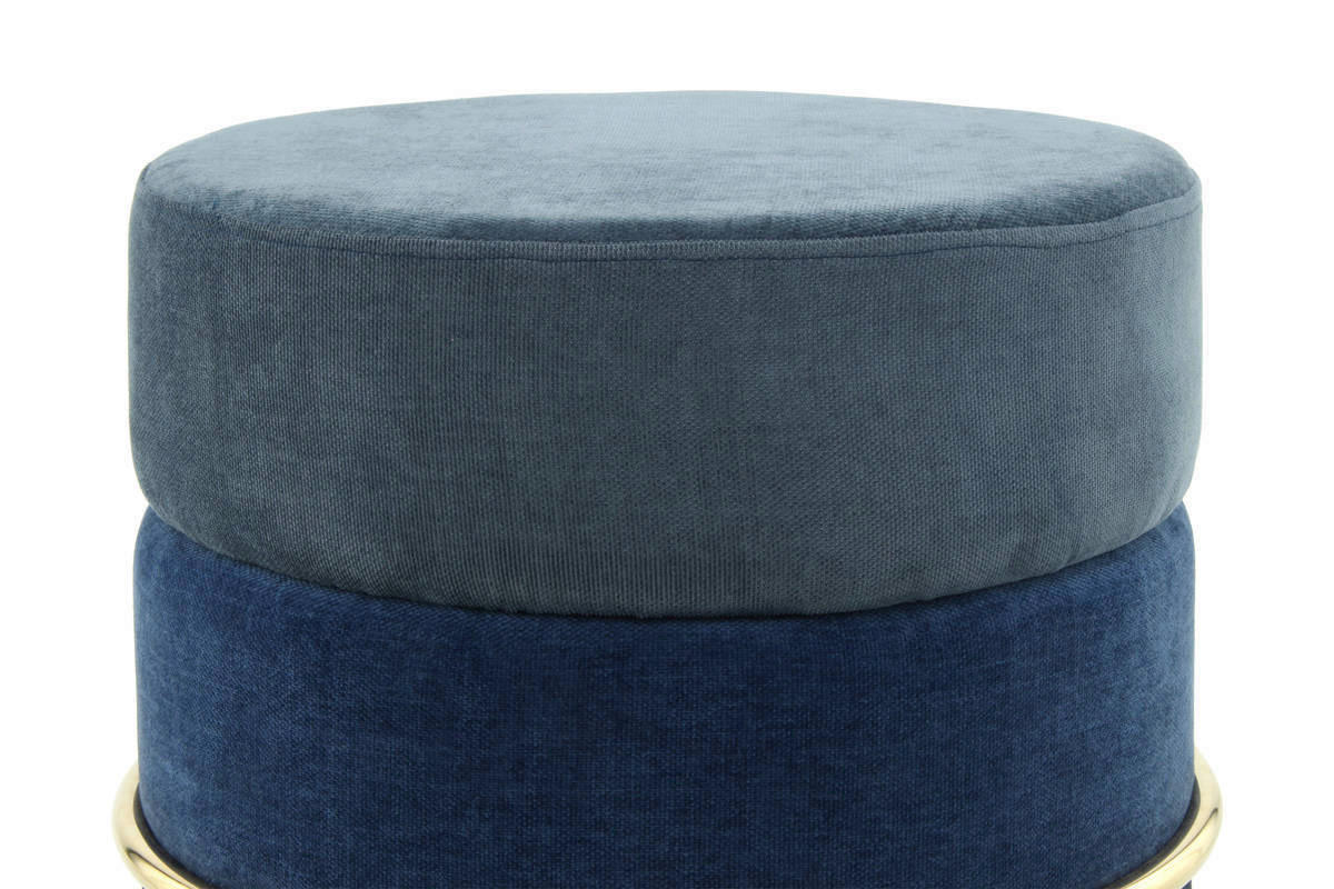 360 Living Hocker Matilda 200 blau H/D: ca. 46x48,5 cm Matilda 200 - blau (48,50/46,00cm) - 360 Living