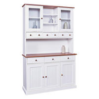 Buffet Westerland weiß lackiert Kiefer B/H/T: ca. 131x205x45 cm Westerland - weiß (131,00/205,00/45,00cm) - Inter Link