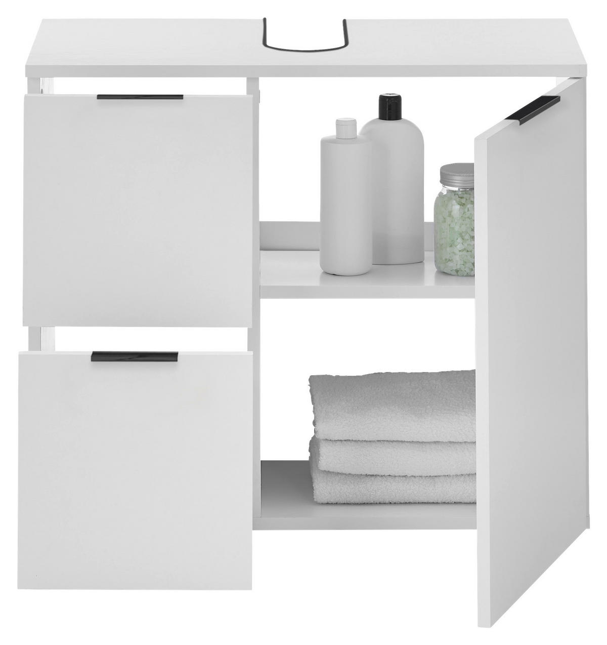 Waschbeckenunterschrank Porto weiß B/H/T: ca. 70x60x35 cm Porto - weiß (70,00/60,00/35,00cm)