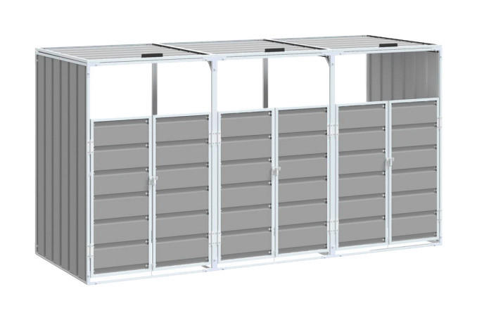 VidaXL Mülltonnenbox grau Mülltonnenbox - grau - VidaXL