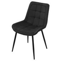 Stuhl KIRA schwarz Webstoff B/T: ca. 52x82,5 cm KIRA - schwarz (52,00/82,50cm)