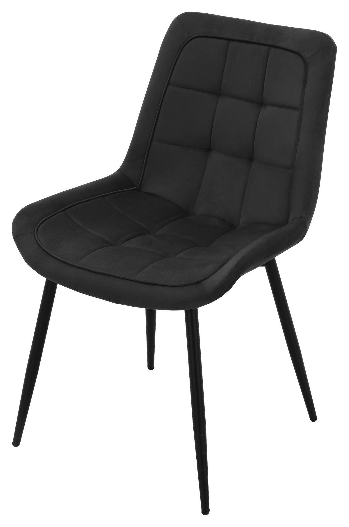 Stuhl KIRA schwarz Webstoff B/T: ca. 52x82,5 cm KIRA - schwarz (52,00/82,50cm)