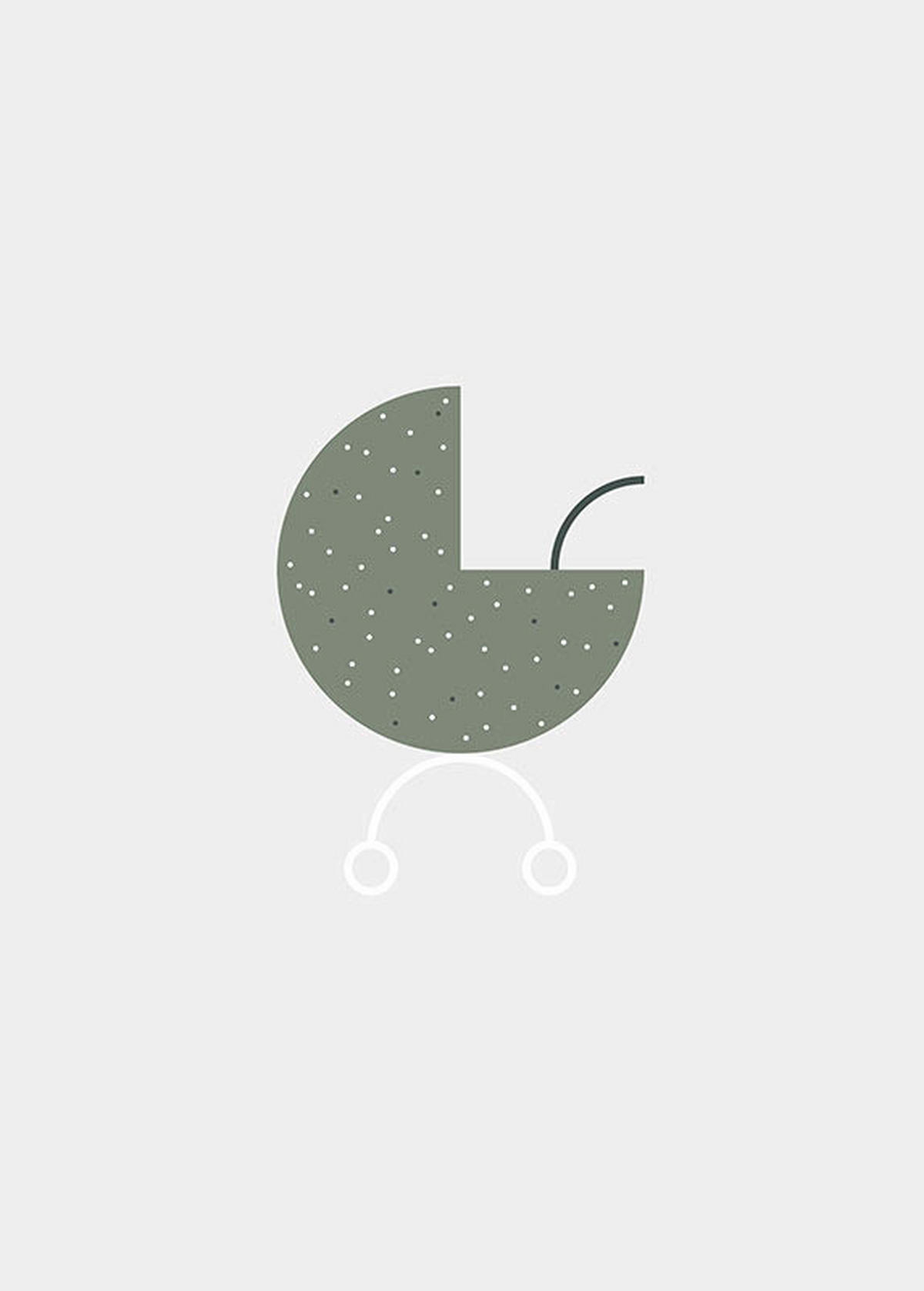 Komar Poster Baby Hello World Baby Hello World - (50,00/70,00cm) - Komar