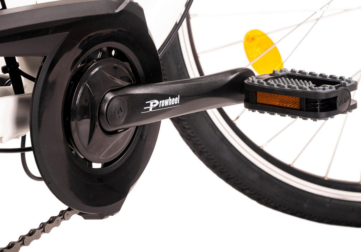 Hollandia City E-Bike Zagon KS184E 28 Zoll Rahmenhöhe 44 cm 6 Gänge weiß weiß ca. 250 W ca. 36 V ca. 28 Zoll Zagon - weiß - Hollandia