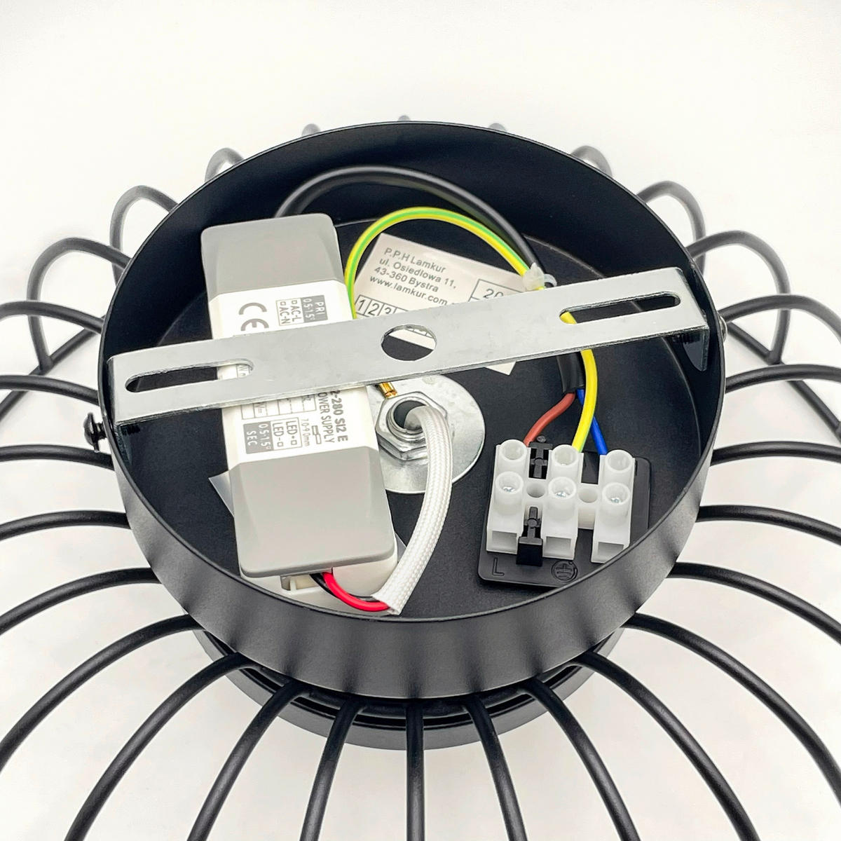 Lamkur Deckenleuchte schwarz Stahl B/H/L: ca. 27x27x17 cm Betsy - schwarz (17,00/27,00/27,00cm) - Lamkur