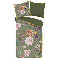 Baumwoll Bettwäsche Parma Satin Parma - grün (155,00/220,00cm) - Descanso