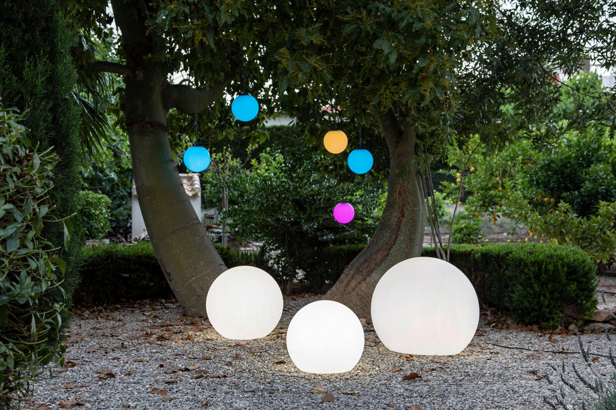 NewGarden LED-Leuchtkugel transparent Polyethylen B/H/L: ca. 50x44x50 cm BULY 50 - transparent (50,00/50,00/44,00cm) - NewGarden