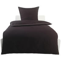 Microfaser Bettwäsche Bettwäsche_Microfaser_Biese - weiß/schwarz (135,00/200,00cm)