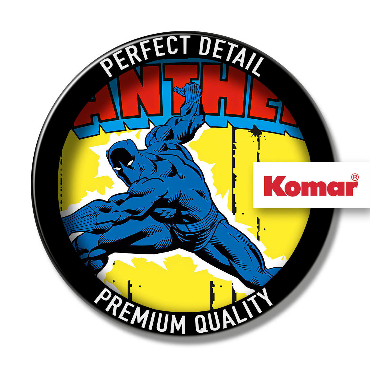 Komar Wandtattoo Black Panther Comic Classic  Black Panther Comic Classic B/L: ca. 50x70 cm Black Panther Comic Classic - (50,00/70,00cm) - Komar